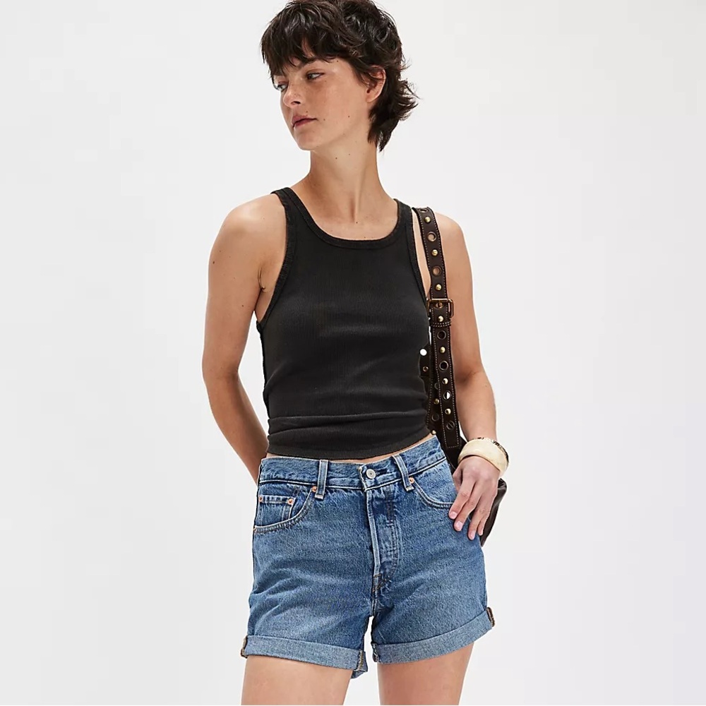 Levi’s 501 High-Rise Denim Classic Blue Jean Shorts